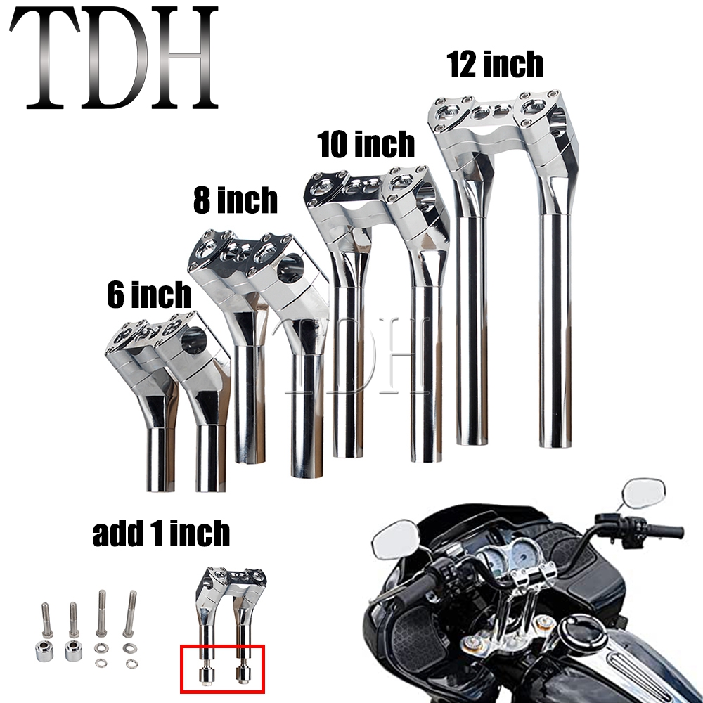 Curved Spring Bar - 25MM 1インチ モーターサイクル モジュラーハンドルバー ライザーマウント ライザークランプ