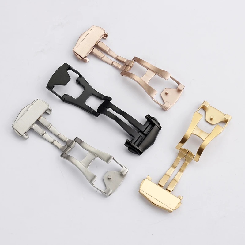 オメガ用、16～20mmのダブルプッシュ式折りたたみ式バック - Butterfly Clasp Deployant のレビューと価格