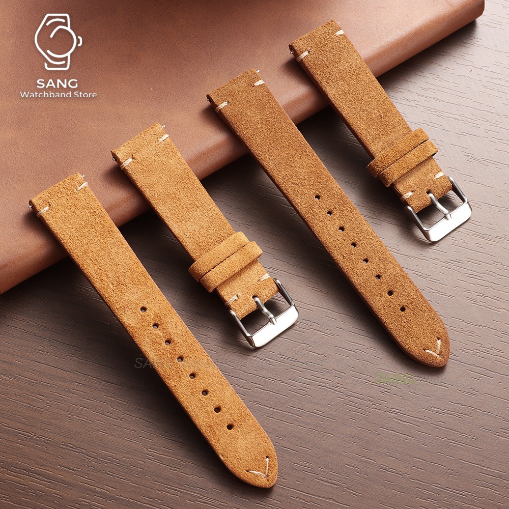 14/16/18/19/20/21/22mm クイックリリー - Suede Strap Watch のレビューと価格