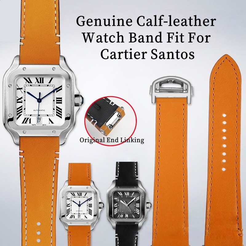 カルティエ サントス用 本革時計ストラップ 19mm/21m - Cartier Watch Ballon Bleu のレビューと価格