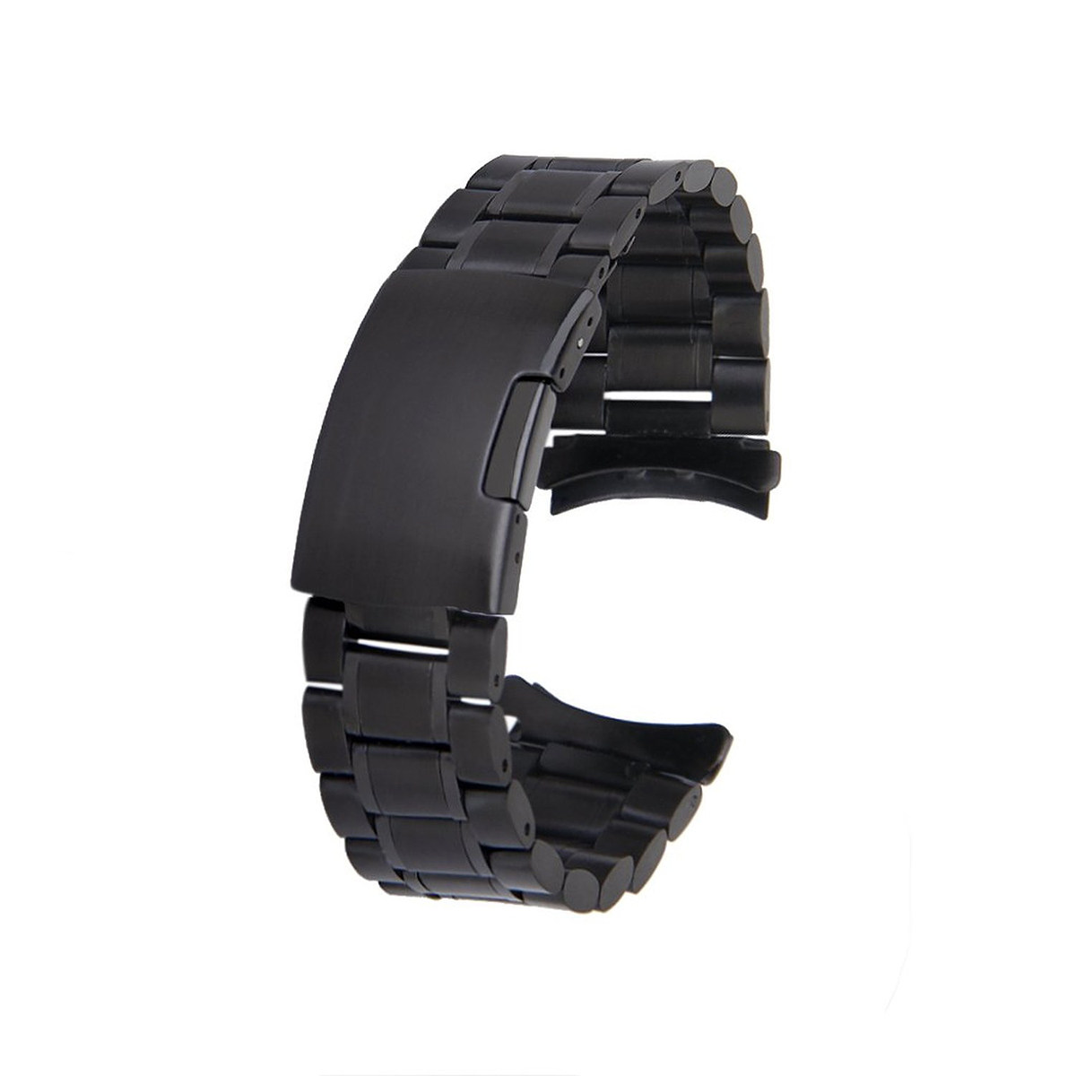 2本セット、20mmステンレススチール製腕時計バンド、黒色、 - Curved Spring Bar のレビューと価格