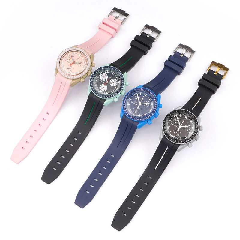 20 ミリメートル湾曲した端インターフェイス Moonswa - Omega Watch Seamaster のレビューと価格